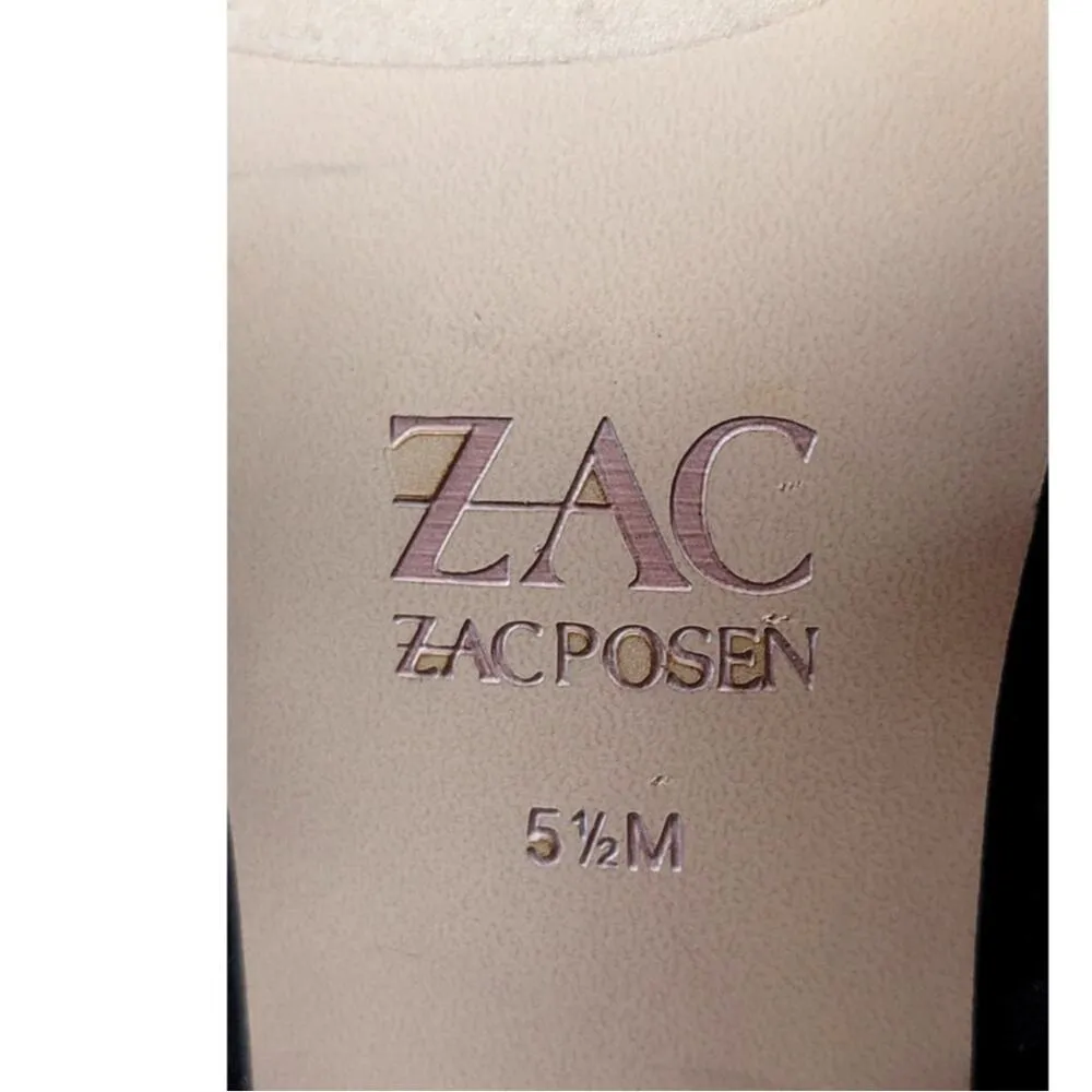 Zac Zac Posen Nathalie Mule Black Suede Sandals 5.5 NWOB - Image 9