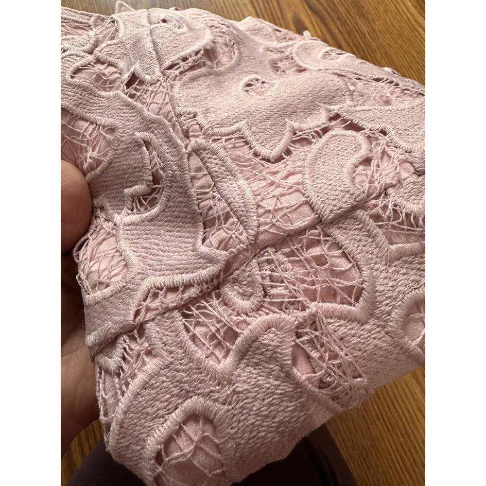 Bardot Bodycon pink rose Lina Lace Sheath Dress size small / 6 - Image 3