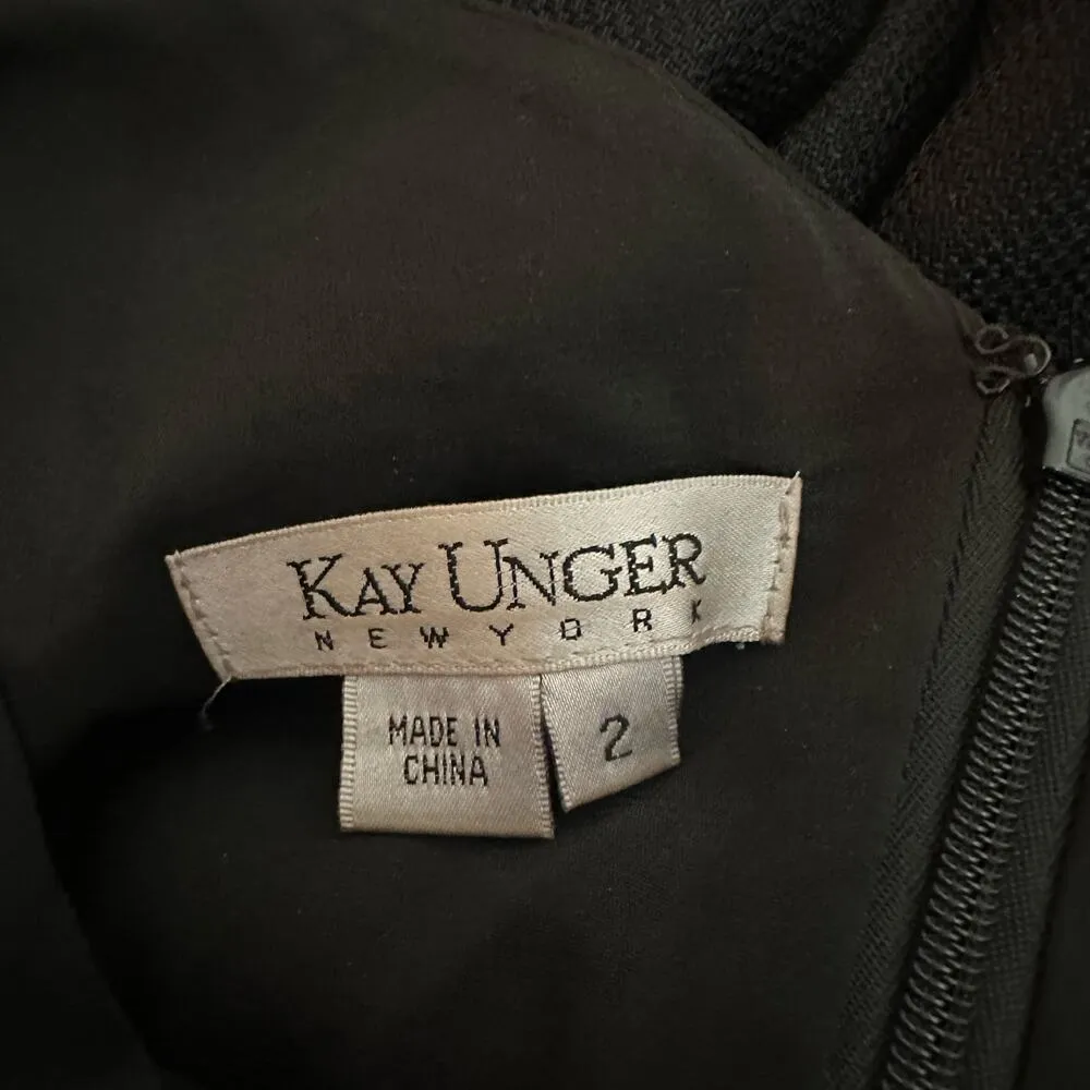 Kay Unger Women's New York Black V - Image 7