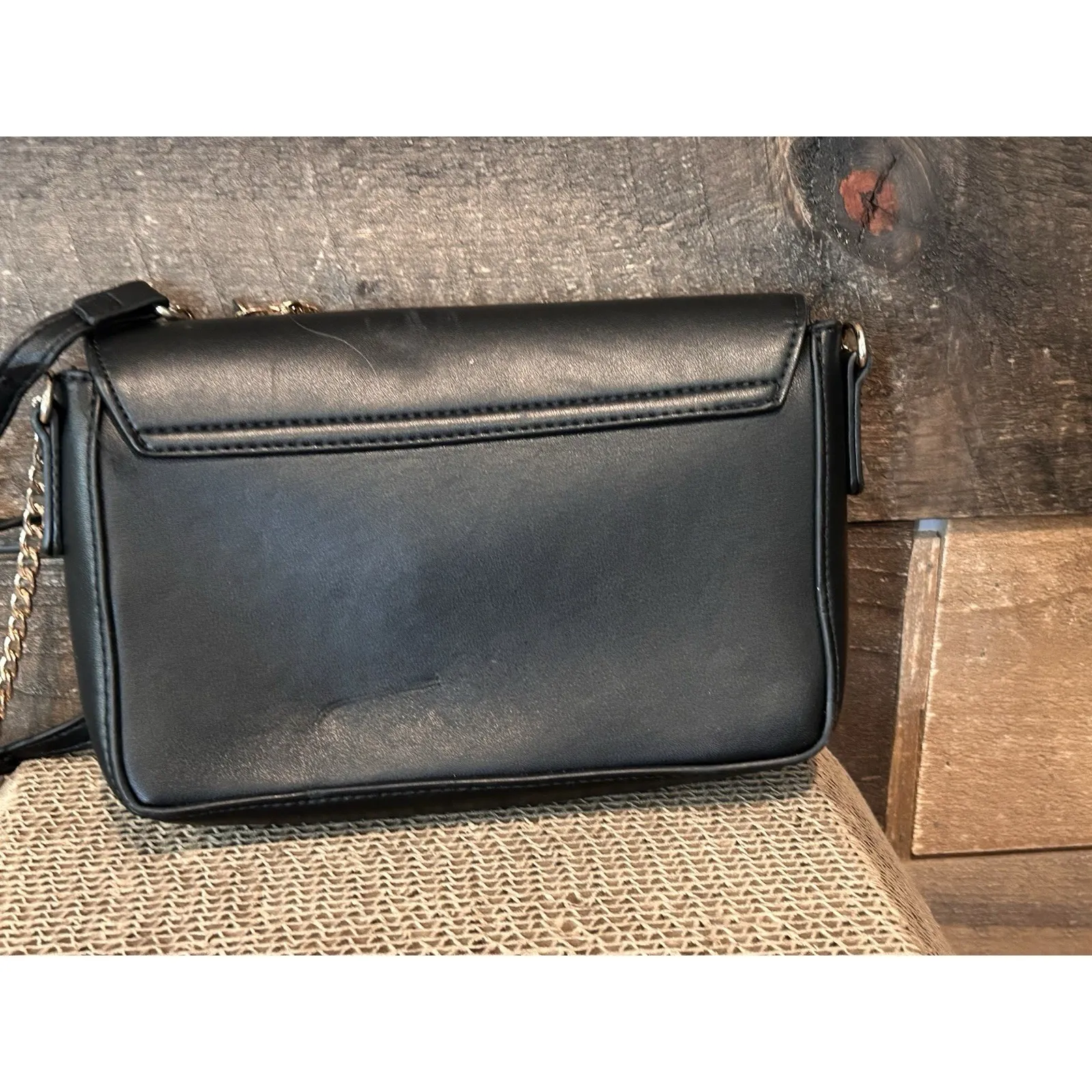 Madison West Crossbody Black‎ with Gold Hardware - Image 3