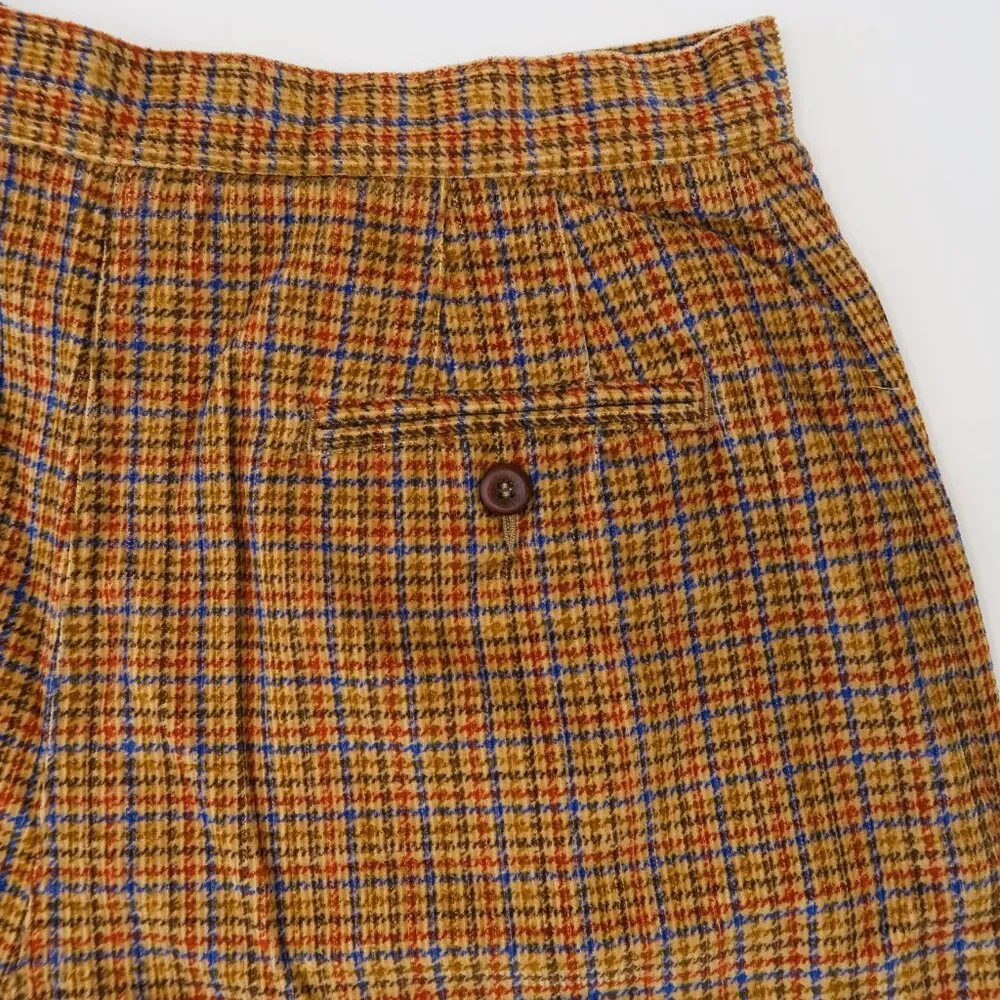 Vintage 80s Liz Sport Hip Haberdashery Plaid Corduroy Shorts - Image 6