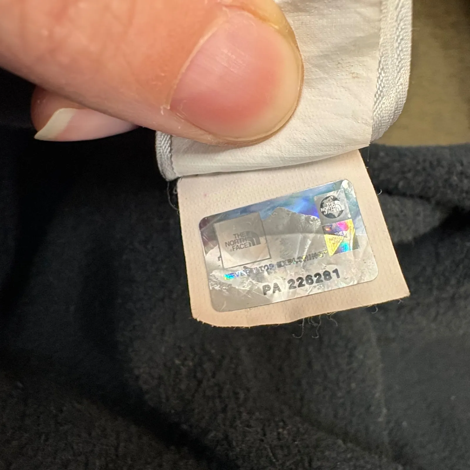 The North Face Womens Hoodie Gray Pink Logo Pullover Hooded Sweatshirt XL - Image 6