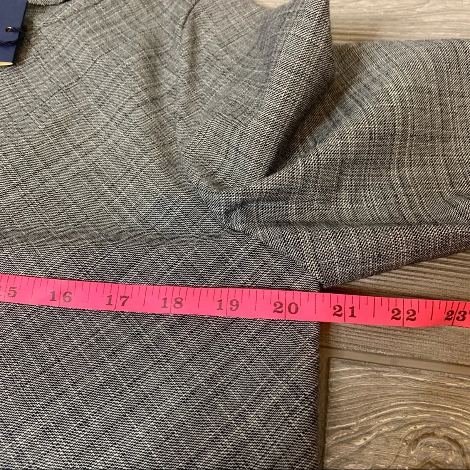 NWT Piazza Sempione virgin wool blend a line dress w/ pockets colorblock - Image 5