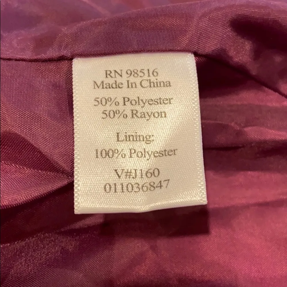 COLDWATER CREEK S Open Front Jacket  Blazer Red - Image 9