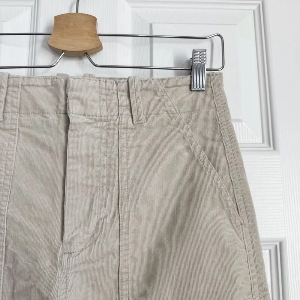 Banana Republic High Rise Corduroy Baggy Pleated Barrel Leg Pants Cords Size 0 - Image 10