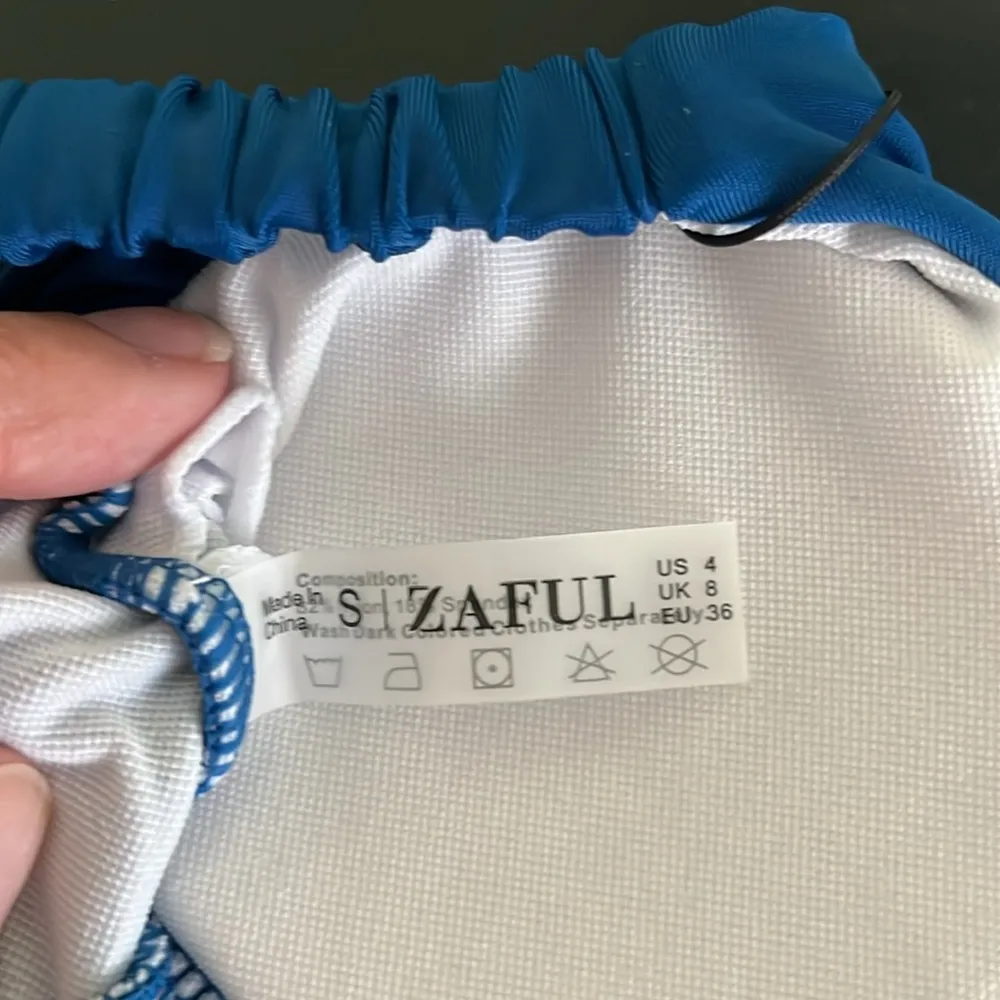 ZAFUL High Waisted Ribbed Bikini with Braided Trim | Sexy Summer Swimwear Set - Image 11