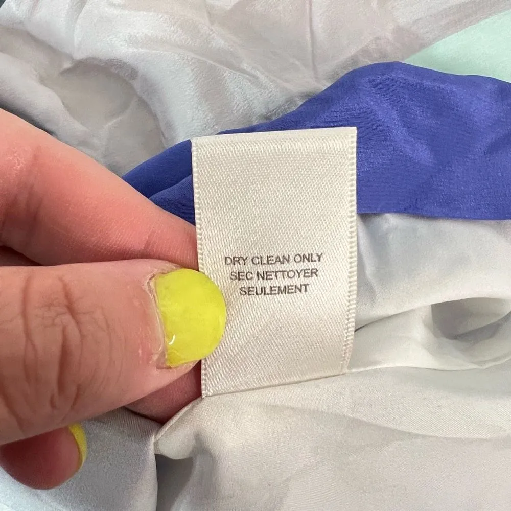 Rebecca Taylor Women's Sleeveless Enchanted Garden Silk Mini Dress Cream/Blue Si - Image 9