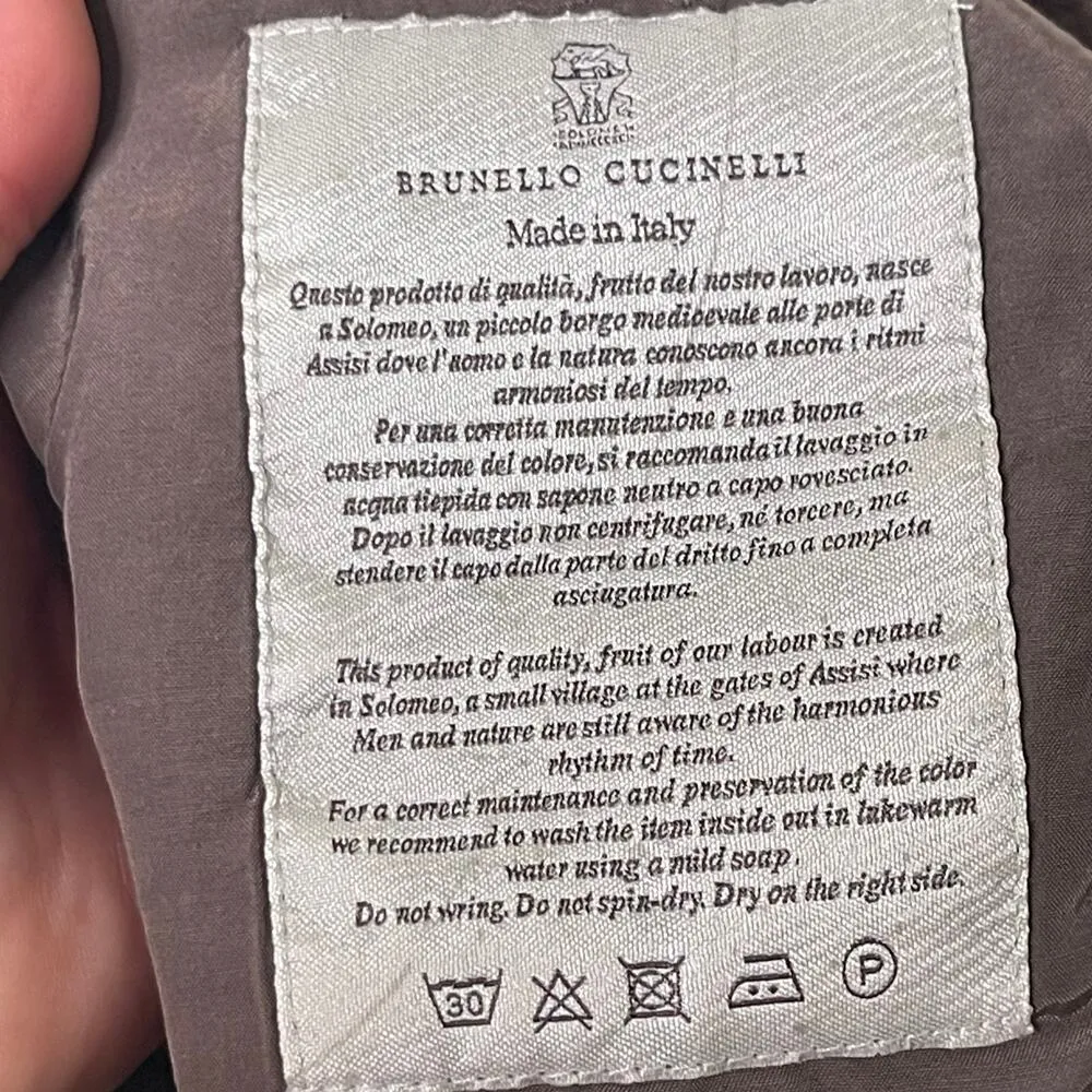 Brunello Cucinelli chocolate velvet mid rise trousers sz 10 - Image 9