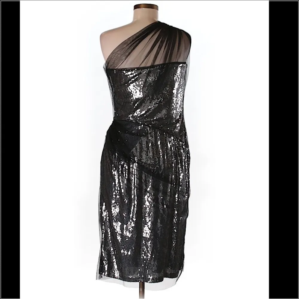 Tadashi Shoji Sequin Tulle Dress - Image 4