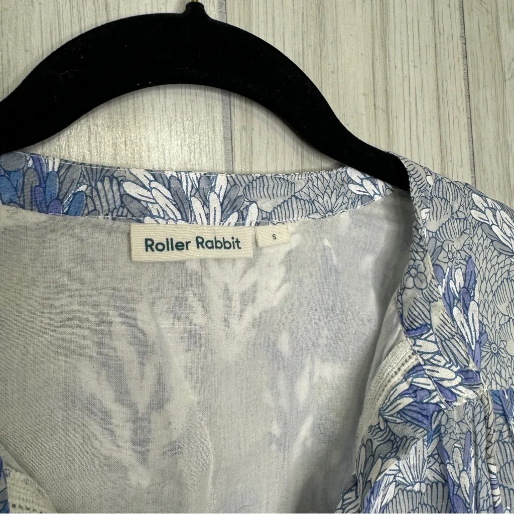 Roller Rabbit 100% Cotton Ugyen Leaves Serafina Tunic Coverup size S Small - Image 11