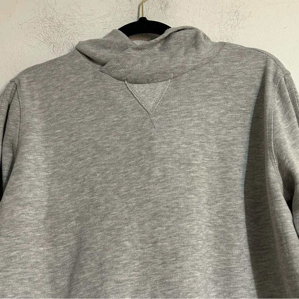 Marine Layer Grey Pullover Hoodie Quilted Elbow Patches Size Large - Image 2