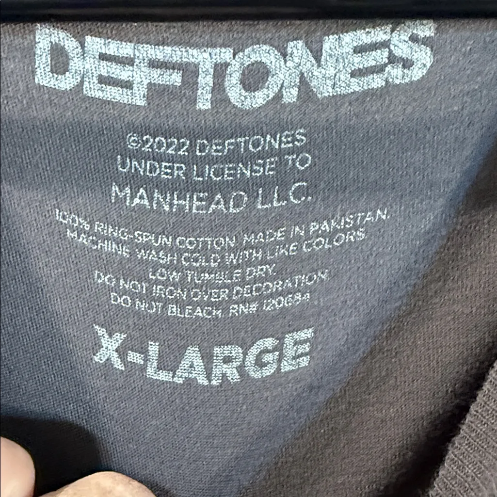 Deftones Hard Rock Debut Album Cover Graphic Tshirt XL Gray - Image 2
