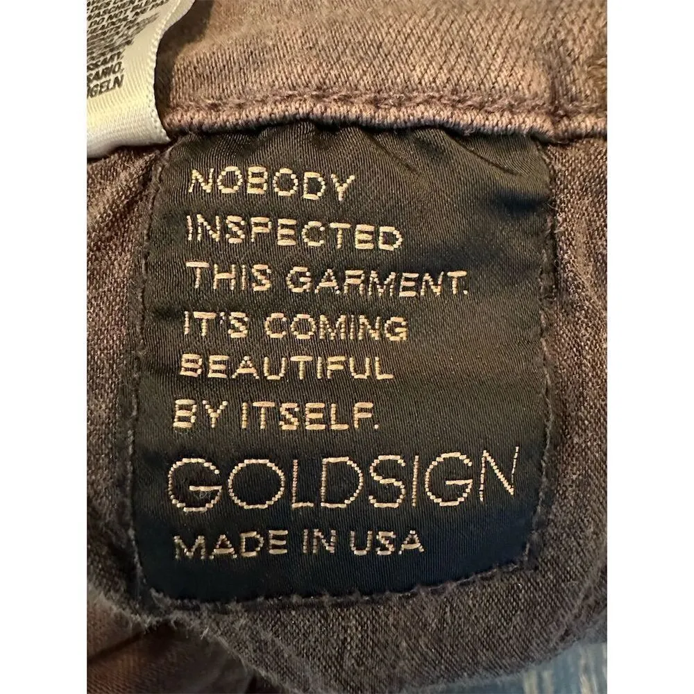 Goldsign Women's Bootcut Jeans Brown Medium Super Stretch Denim size 26 long - Image 8