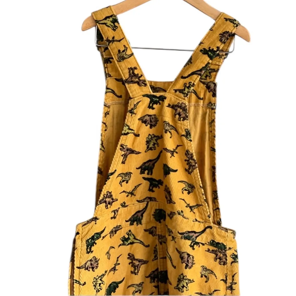 Run & Fly Ladies Honey Gold Dinosaur Print Pinafore Dress Yellow Size 8 - Image 14