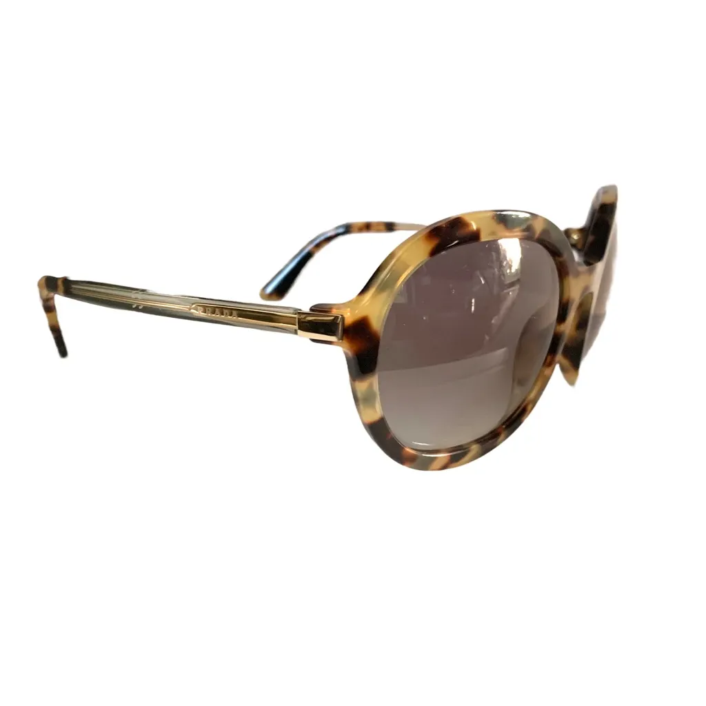 PRADA-PR 09VSF HERITAGE 7S00A7 MEDIUM HAVANA TORTOISE PATTERN SUNGLASSES NIB - Image 3