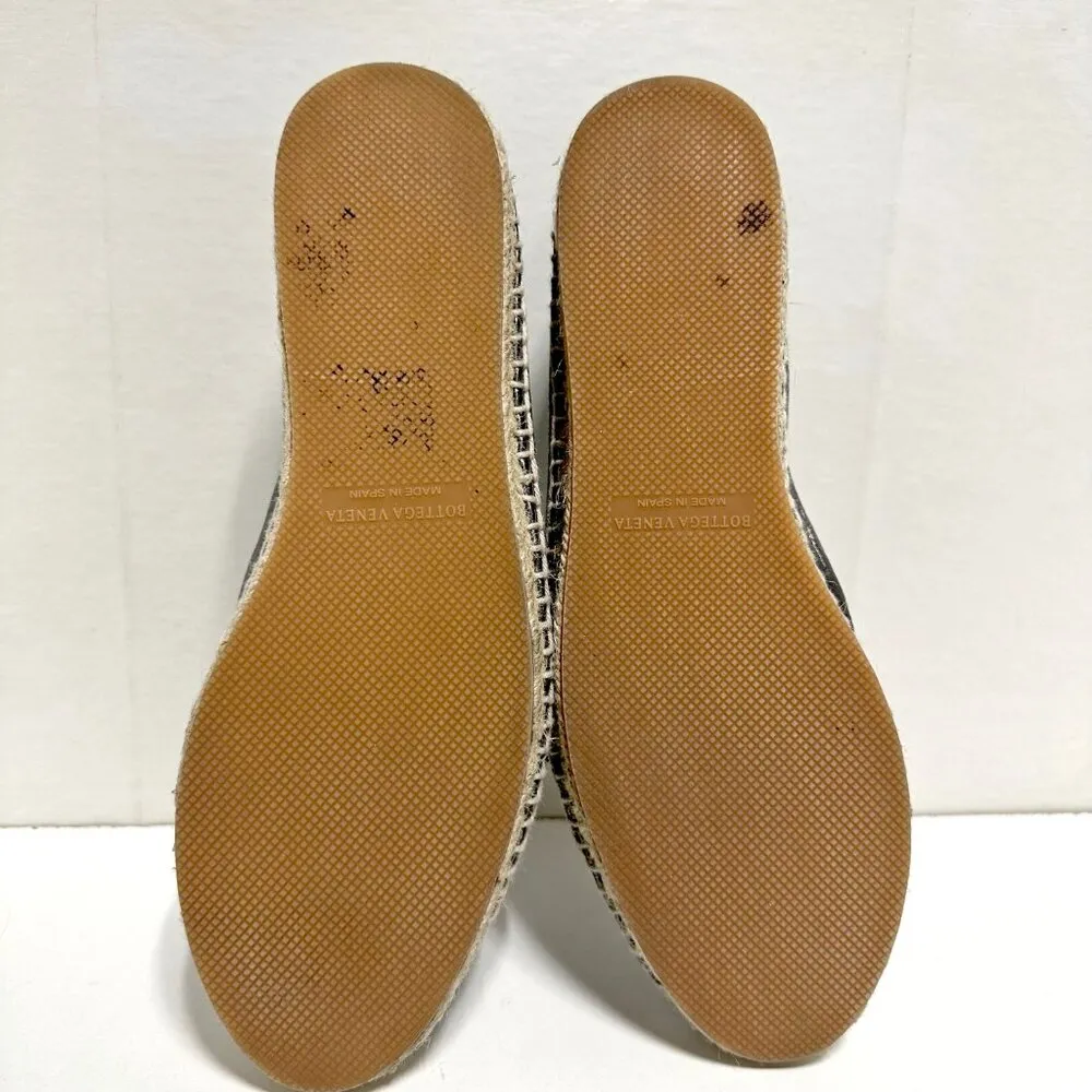 Bottega Veneta Gala Metallic Leather Espadrilles - Image 6