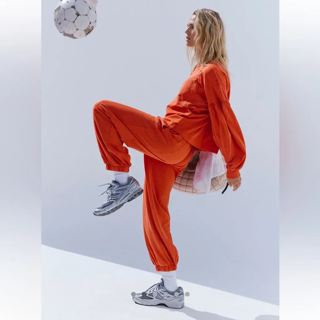 Free People Hot Shot Recovery Top Flame Medium Orange - Image 2