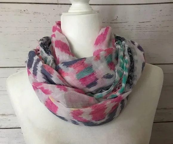 Multicolored Infinity Scarf - Image 2