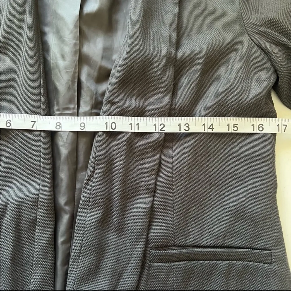 VTG RUSH blazer in gray textured jacquard size small - Image 10