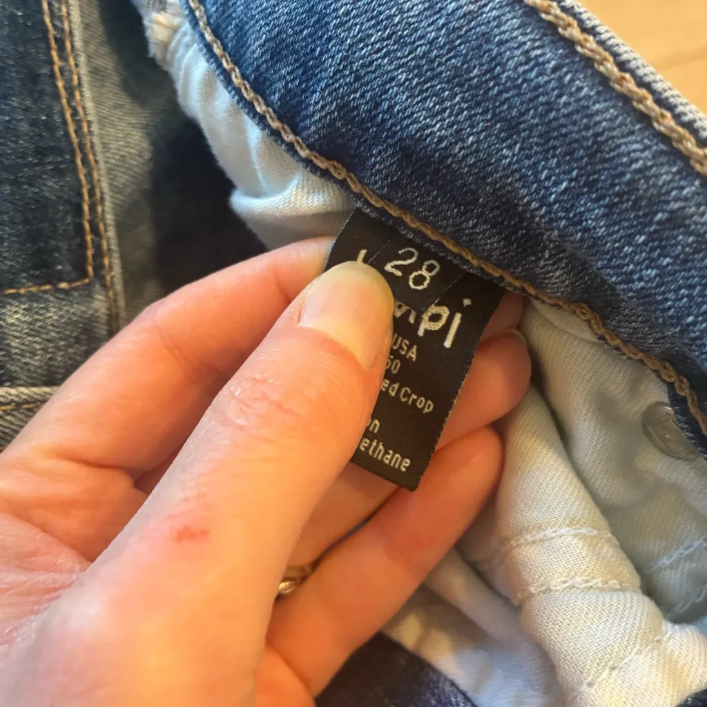 Ksubi Women’s Hi & Wasted Crop Skinny Jeans Non Cents Distressed Size 28 - Image 5