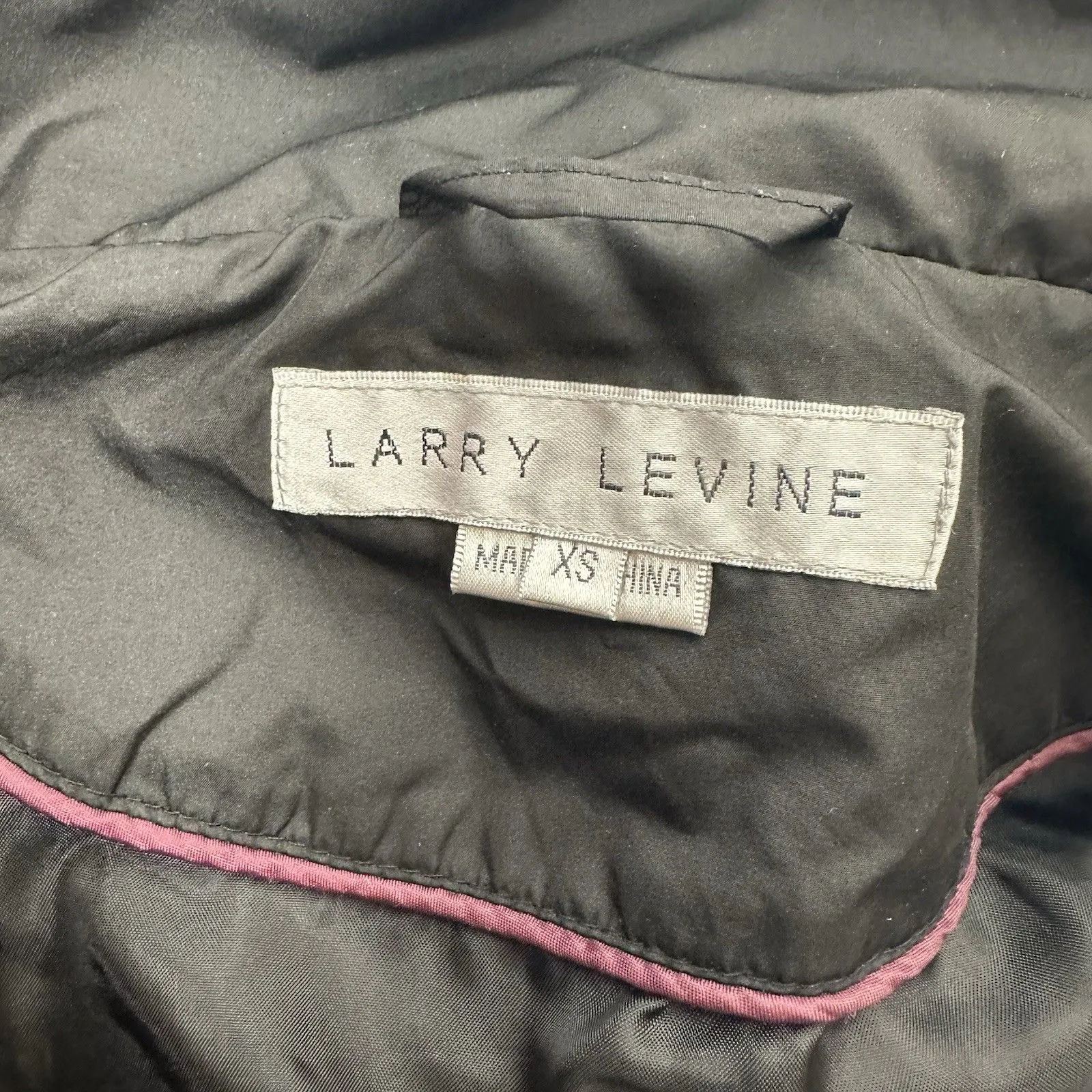 Larry Levine Women's Puffer Coat Jacket Black Size XS Zip Pockets - Image 11