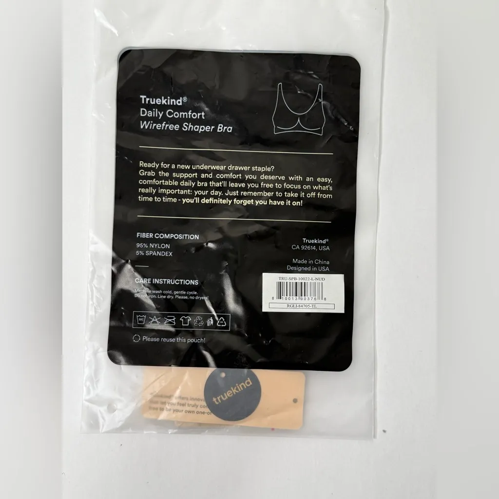 Truekind‎ Bra Extender Only No Bra Beige 3 Hook Extra Coverage Nylon Spandex New Size undefined - Image 4