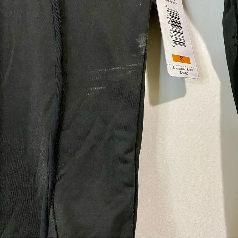 Rene Rofe Women’s Long Sleeve Lace Up Bodysuit Black Size Small NWT FLAW - Image 7