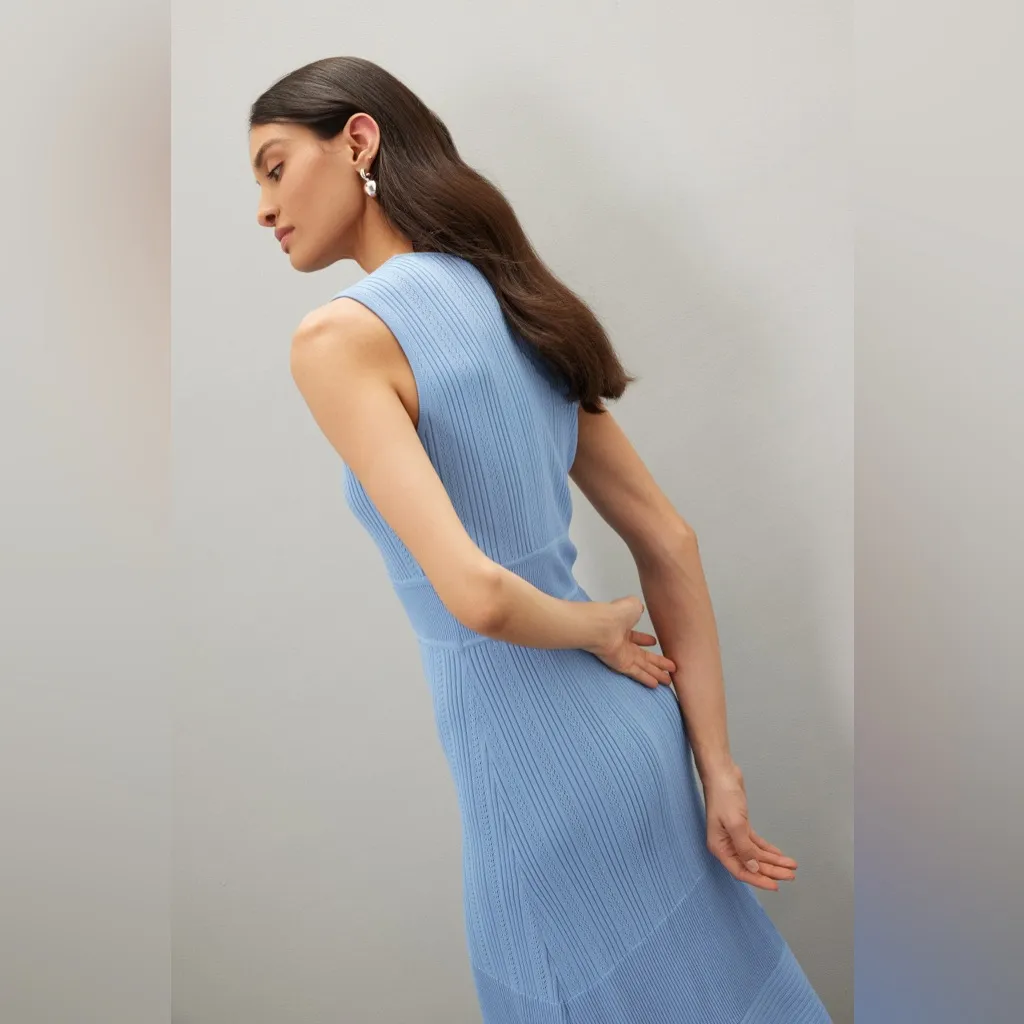 Jason Wu Blue Knit Dress FLAWED - Image 8