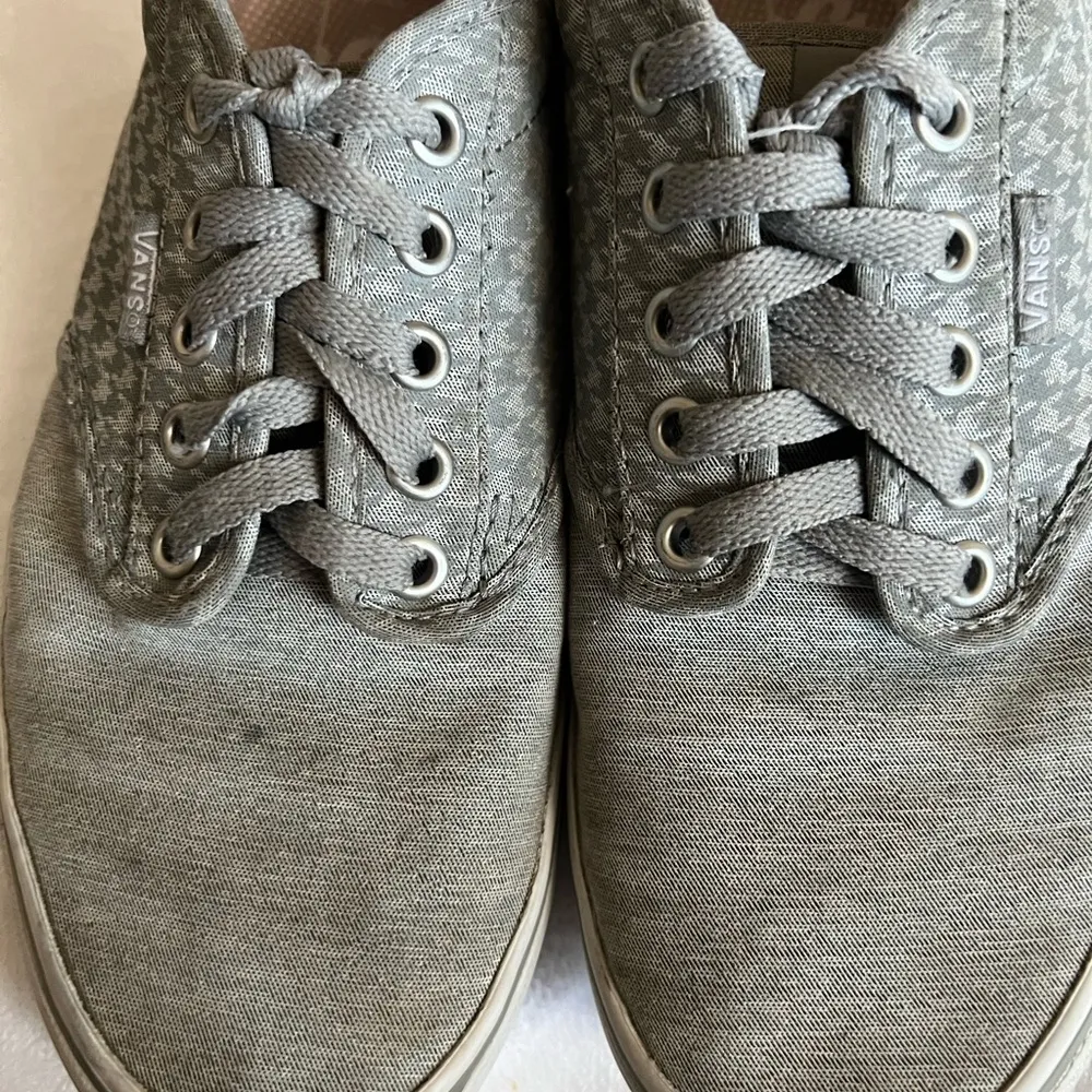Van’s Off The Wall Women’s Canvas and Suede Dark Gray Shoes Size 8 - Image 6
