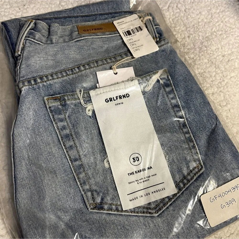 NWT GRLFRND x Revolve Karolina High-Rise E Street Distressed Skinny Jeans 30 - Image 9