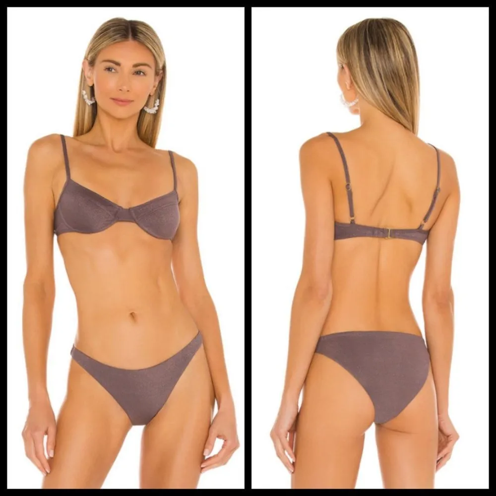 💕L*SPACE Shimmer Missy Bikini Top (Medium) + Shimmer Camacho Bikini Bottom (XL) - Image 6