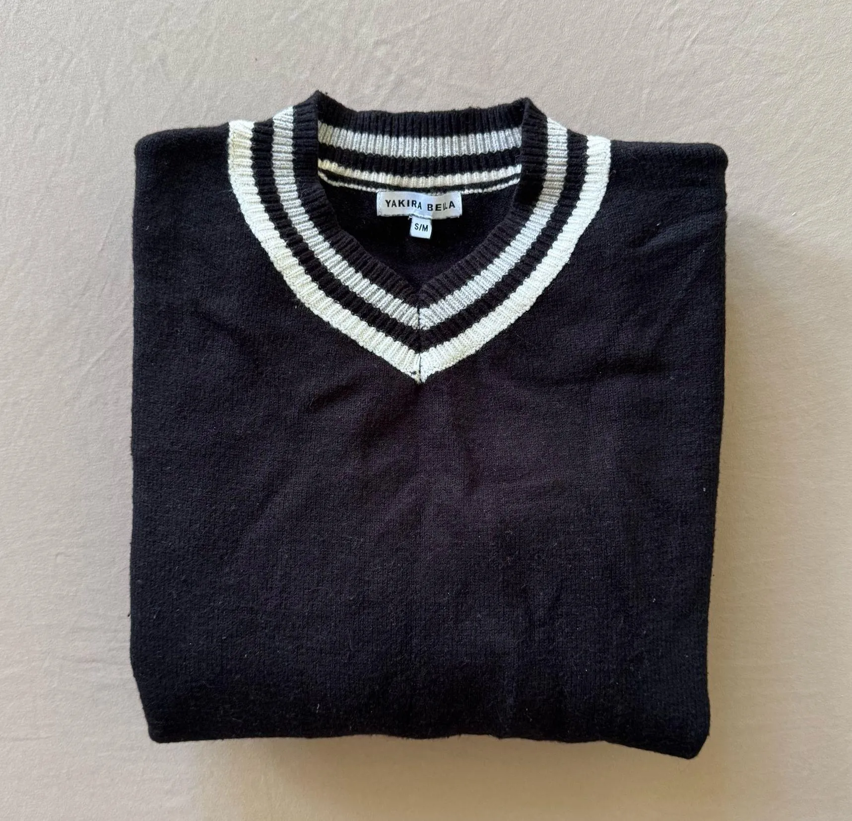 Yakira Bella Varsity Knit Sweater Dress Black - Image 2