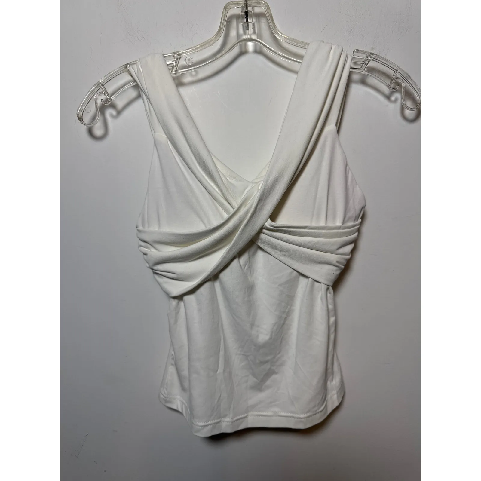 Brand New OGL Women's Size Small White Criss Cross Off the Shoulder Top $100 - Image 3
