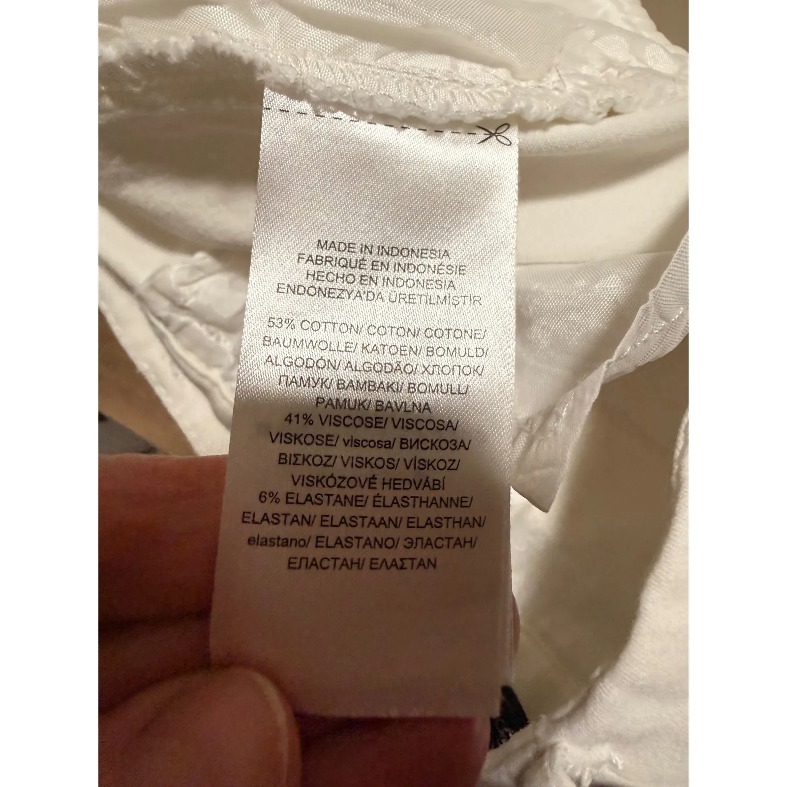 Lauren Ralph Lauren Women White Cotton Blend Bermuda Shorts Size 10 - Image 7