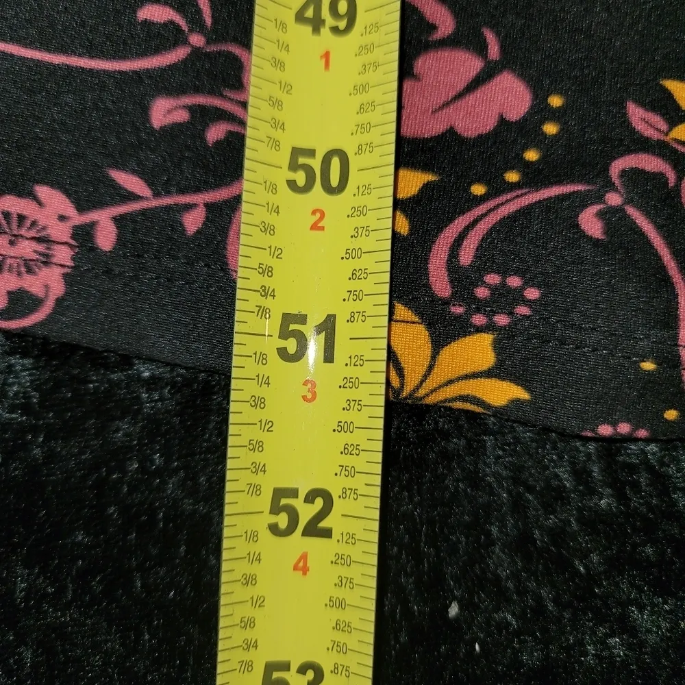 Black Floral Women's Cotton Halter Neck Pleated Sleeveless Long Maxi Dress S - Image 15