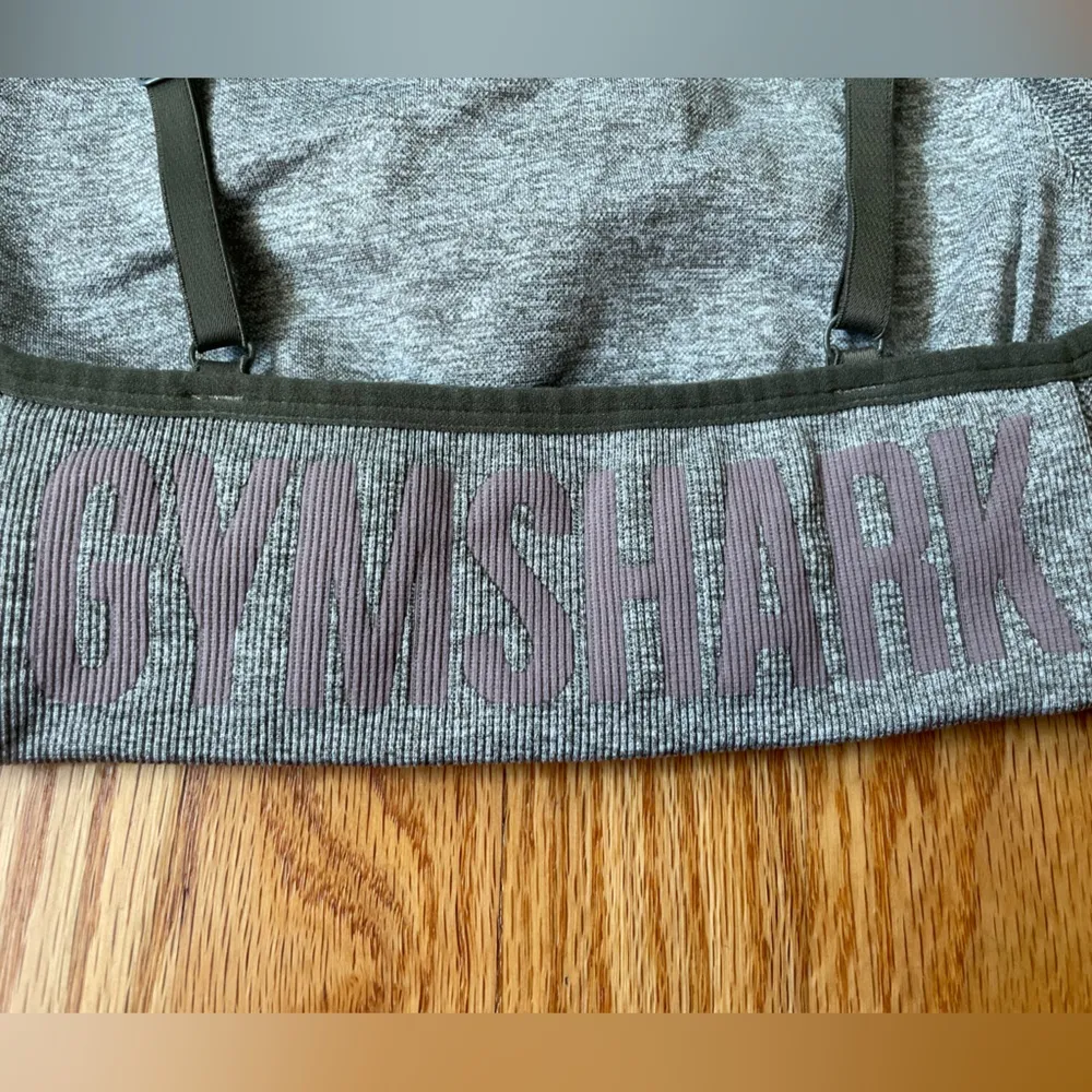 Gymshark Heather Gray Sports Bra - Image 4