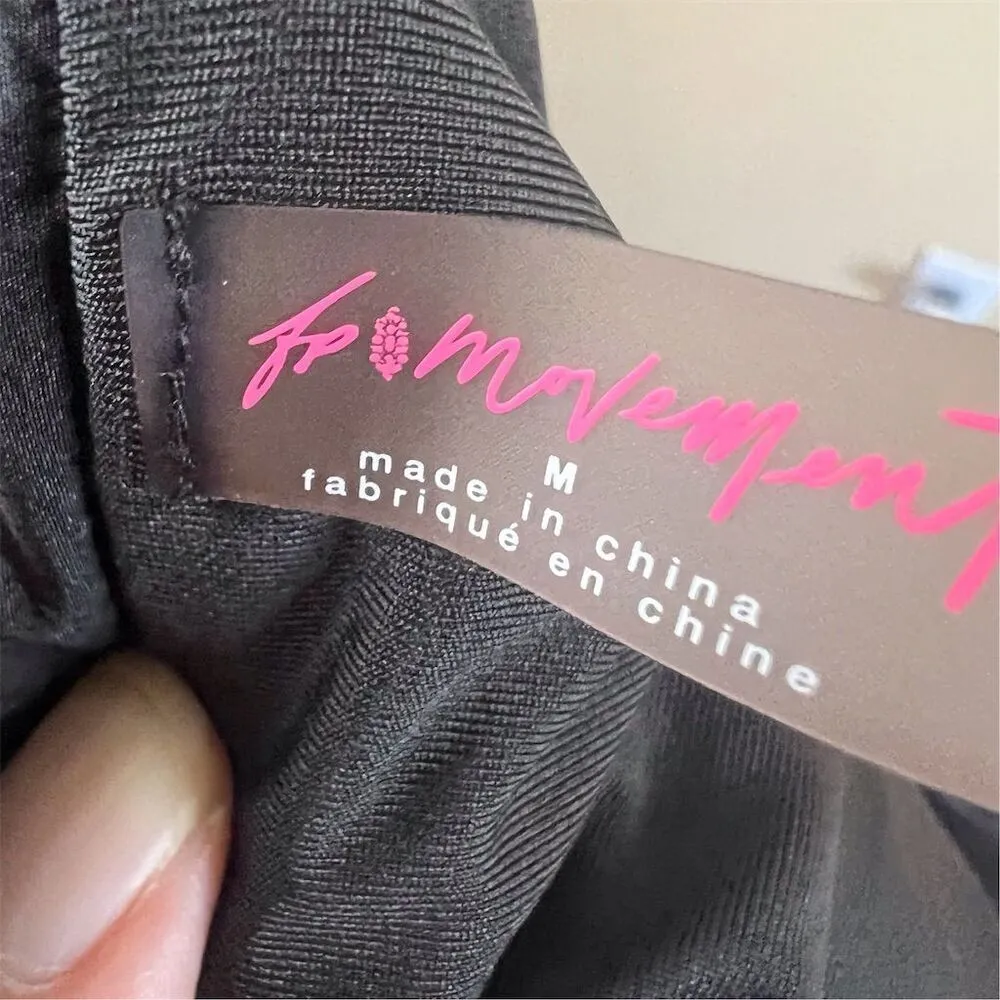 Free People Movement The Way Home High Rise Athletic Shorts Size Medium Black - Image 6