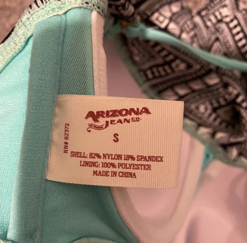Arizona Teal Bikini Top - Image 2