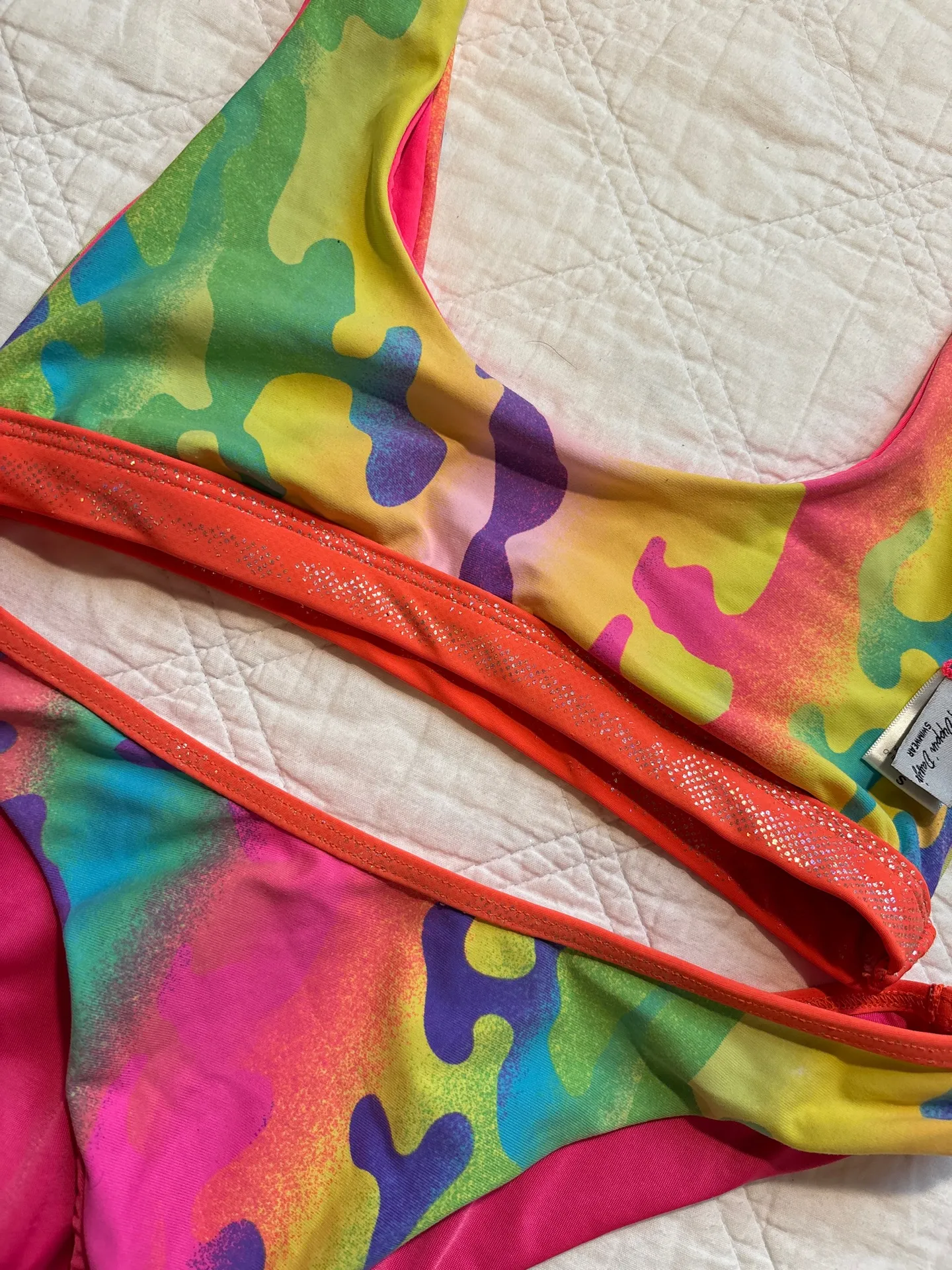 Dippin’ Daisies Neon Festival Bikini Set - Image 4