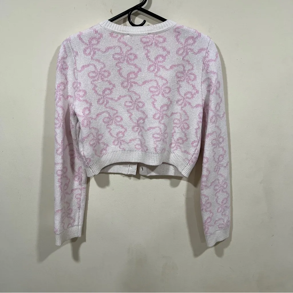 loveshackfancy Veronika Cardigan Bon Bon Pink Bon Bon Pink size XS wool - Image 6