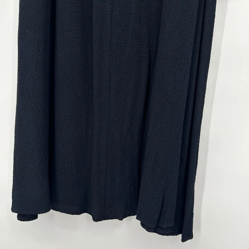 NEW Vintage More Jazz Black Maxi Dress Layered Witchy Crinkle Lagenlook Size 20 - Image 5