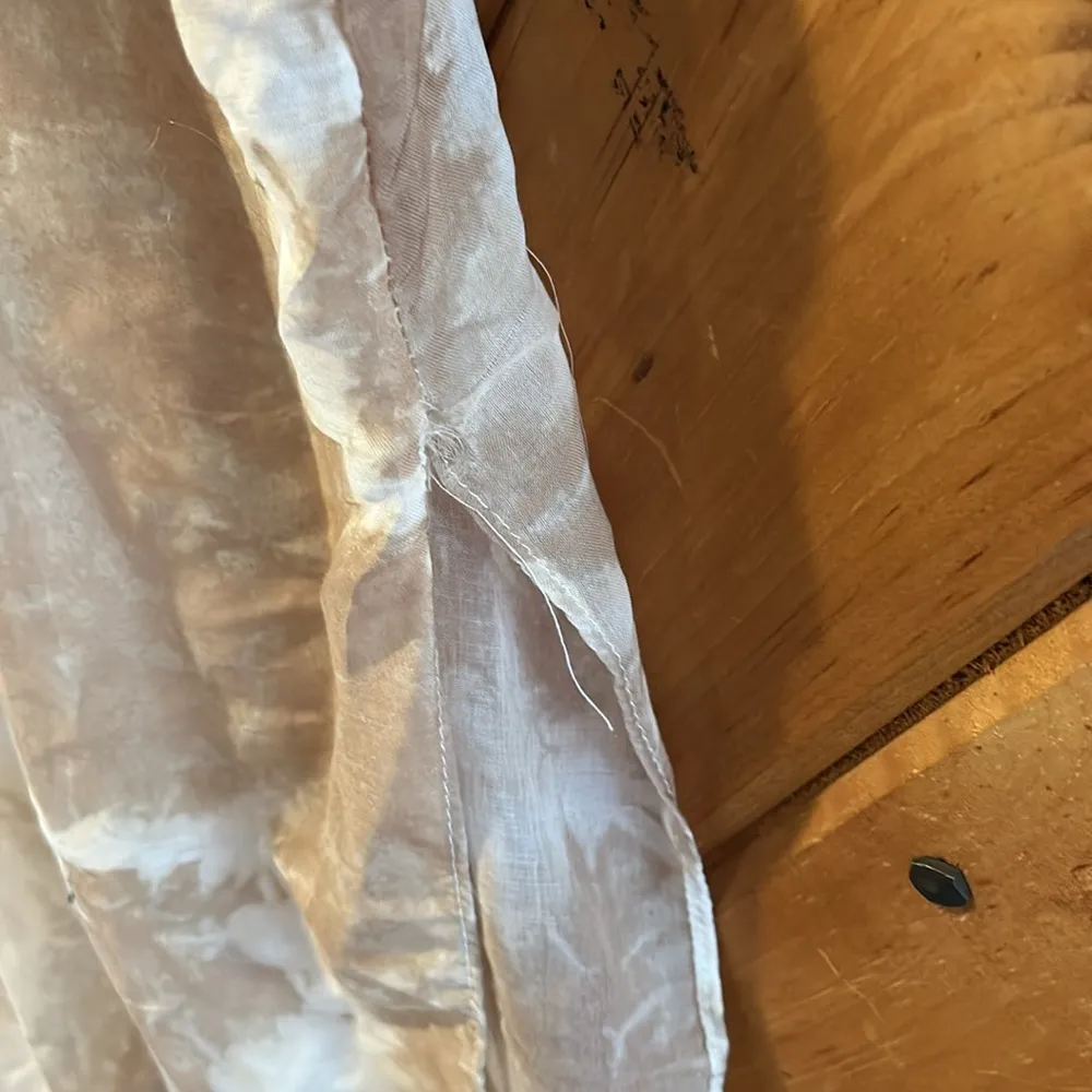 Sonoma Radial tie dye kimono tan white coverup - Image 6