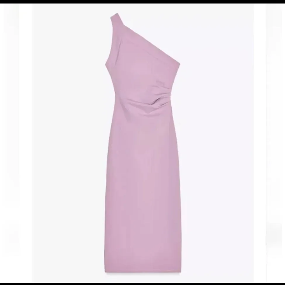 Zara asymmetric midi dress - Image 4