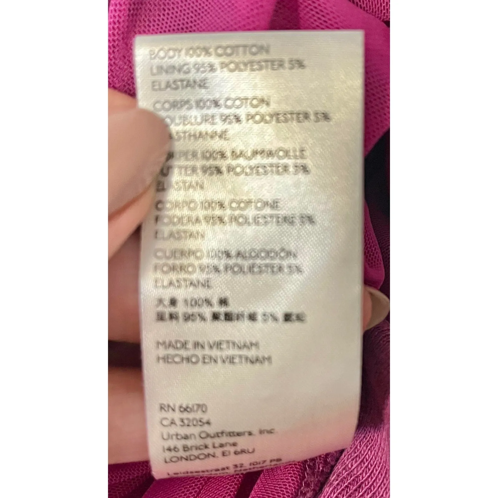 Free People Boulevard Tank in Magenta sz S Adjustable Tie Straps Ruched at Sides - Image 6