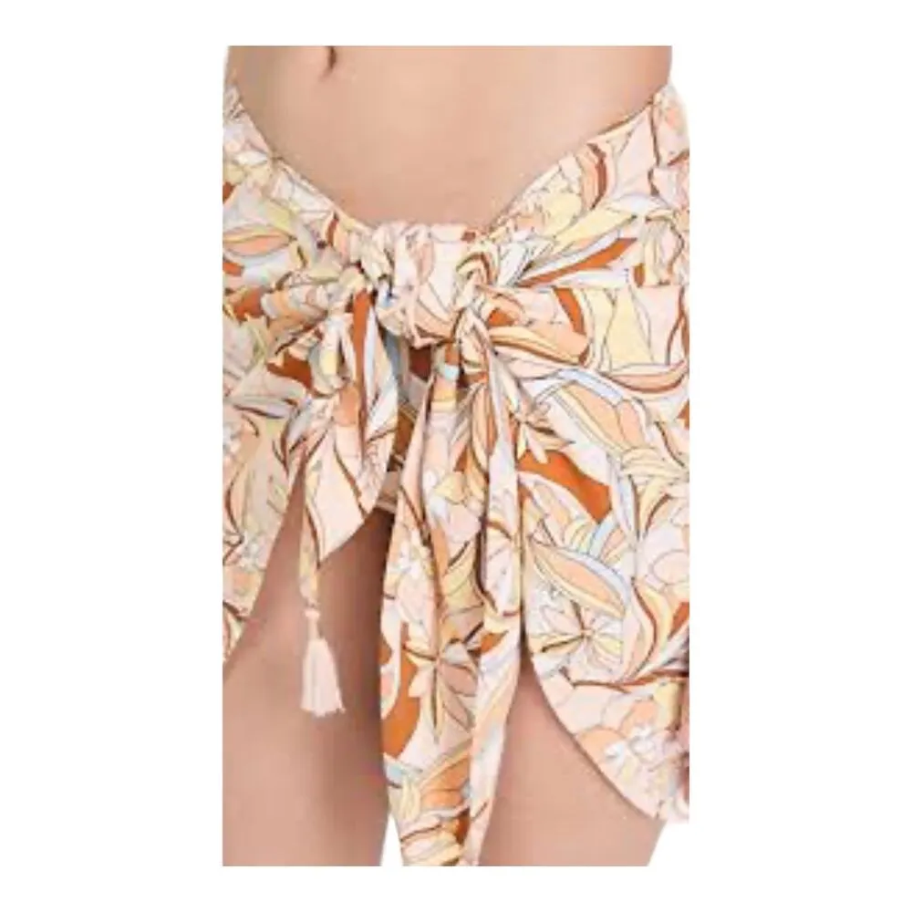 NEW L Space Women’s Salina’s SARONG Swim Cover Up O/S Skirt Fringe Tie Waist NWT - Image 5