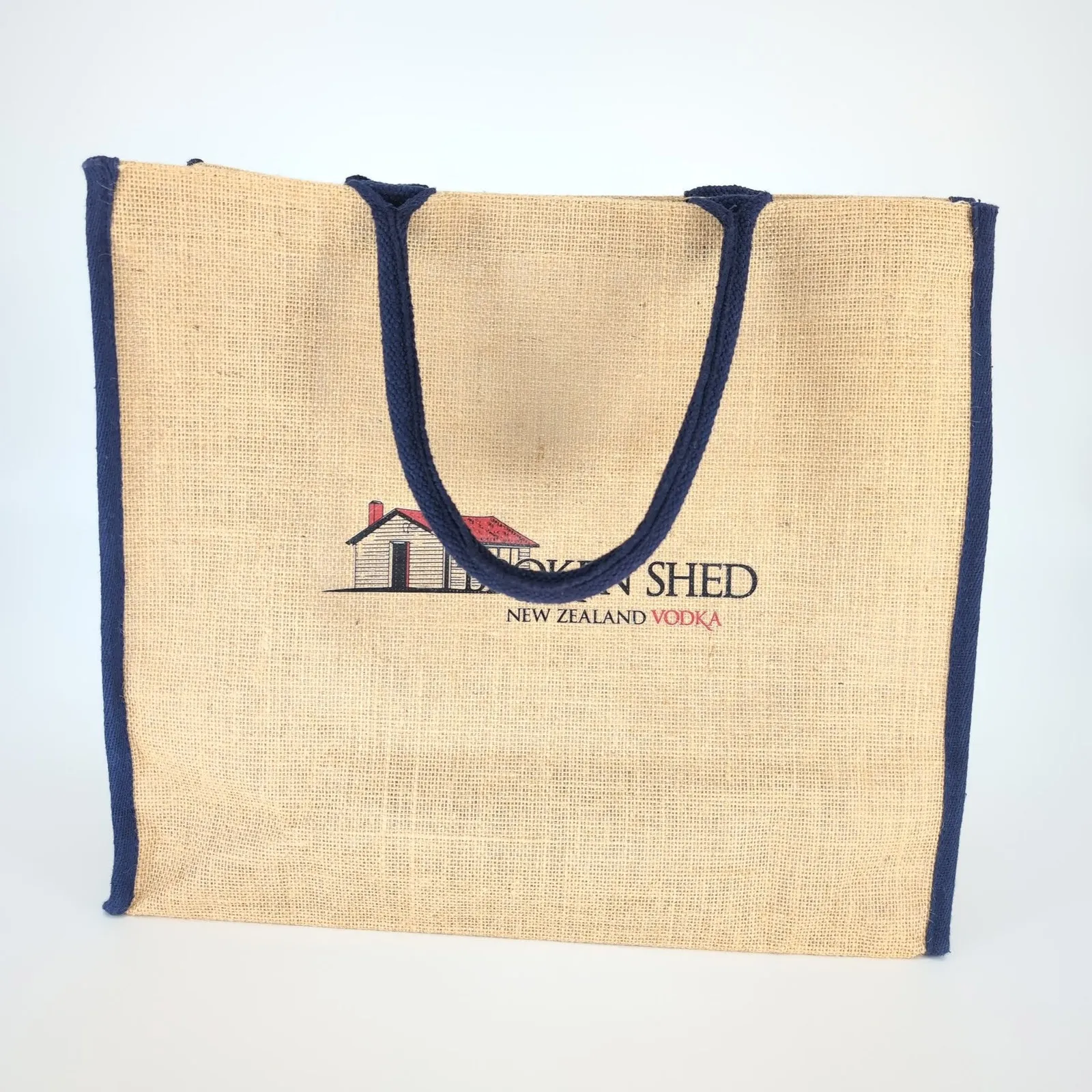 Broken Shed Vodka Eco Friendly Large Reusable Unisex Jute Shopping Bag/Tote NEW Tan - Image 13