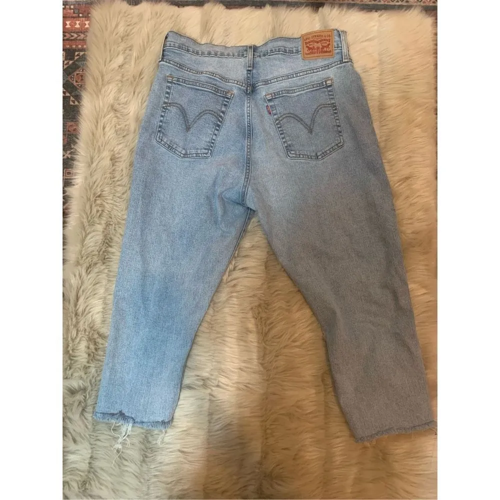 Levi's Wedgie Destructed Straight Jeans Size 32 - Image 5