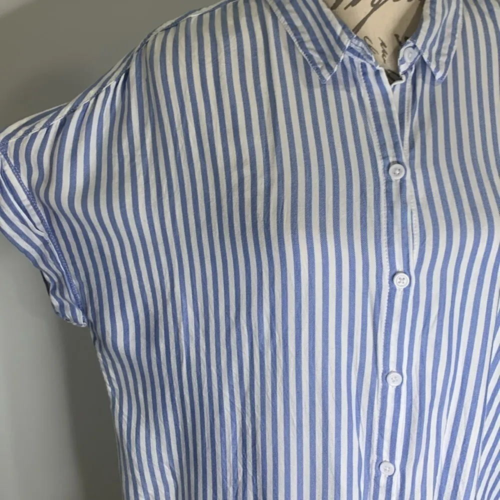 Beach Lunch Lounge ‘Spencer’ striped short sleeve camp shirt M - Image 4