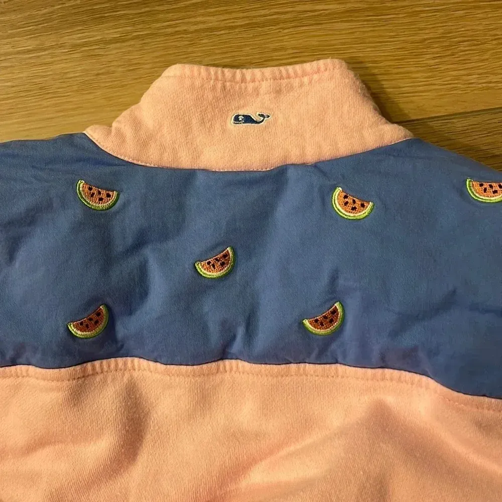 Vineyard vines light pink watermelon quarter zip - Image 2