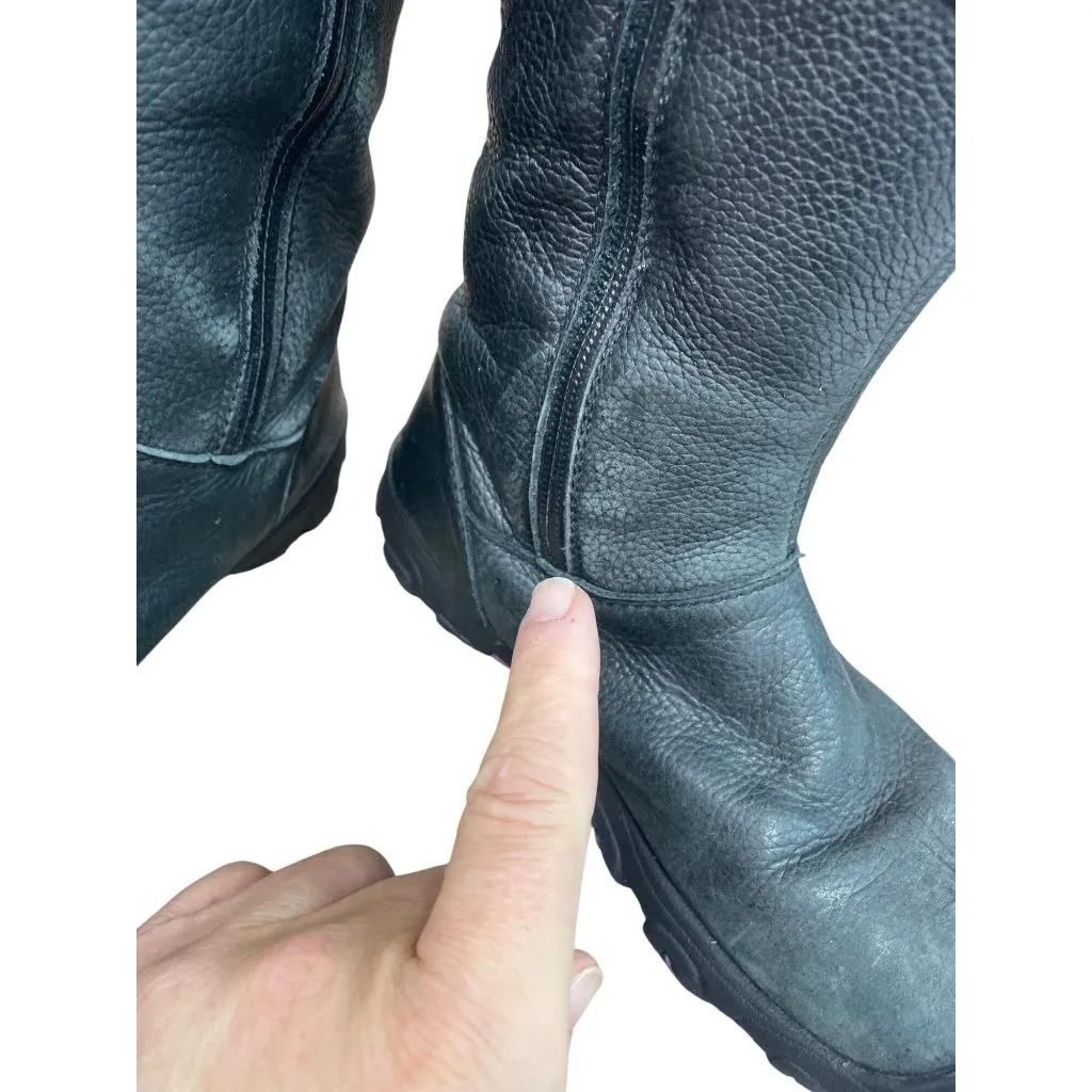 Keen Womans Black Leather Suede Waterproof Winter Boots Sz 4 SKU 9579 - Image 16